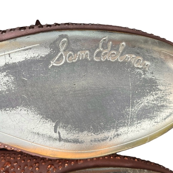 Sam Edelman Jolie Flats Studded Ballerina Rose Gold - Picture 7 of 12